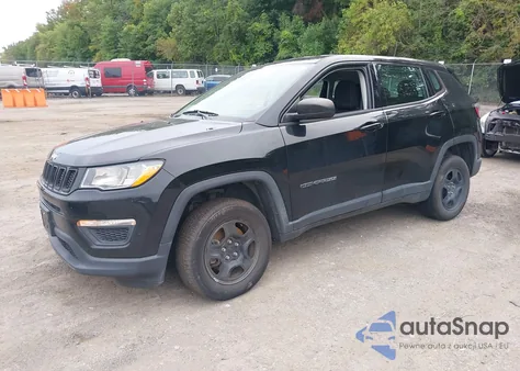 2020 Jeep Compass Sport 4X4 z USA, uszkodzony, nr VIN 3C4NJDAB5LT161347